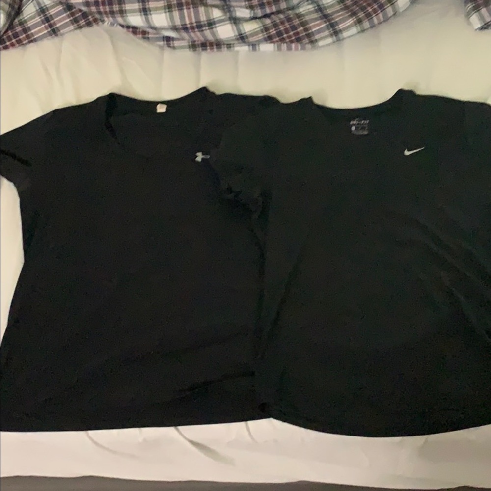NIKE AND UNDER ARMOR DRI-FIT TEE BUNDLE